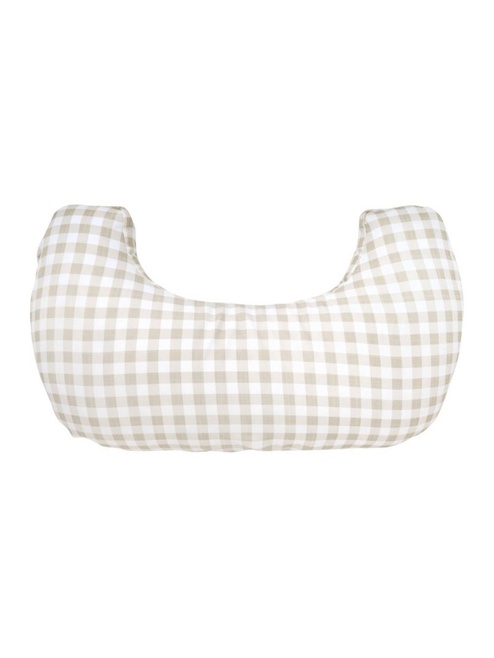 Boppy Momkind Neutral Gingham Nursing Pillow - Beige & White